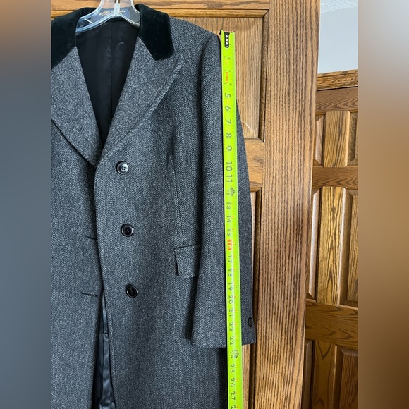 Ladies Brooks Brothers Chesterfield Tweed Herringbone Coat- size 8 - Picture 14 of 16